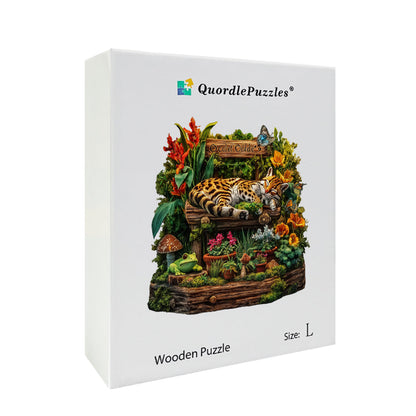 Jaguar Garden Wooden Jigsaw Puzzle