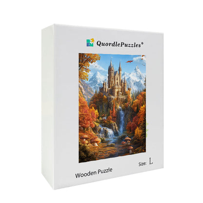 Autumn Castle Wooden Jigsaw Puzzle