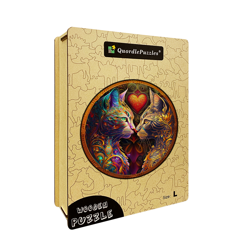 Pisces Cat Zodiac Wooden Jigsaw Puzzle