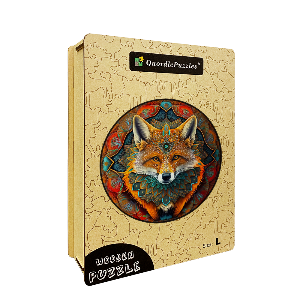 Fox Ethnic Wooden Jigsaw Puzzle