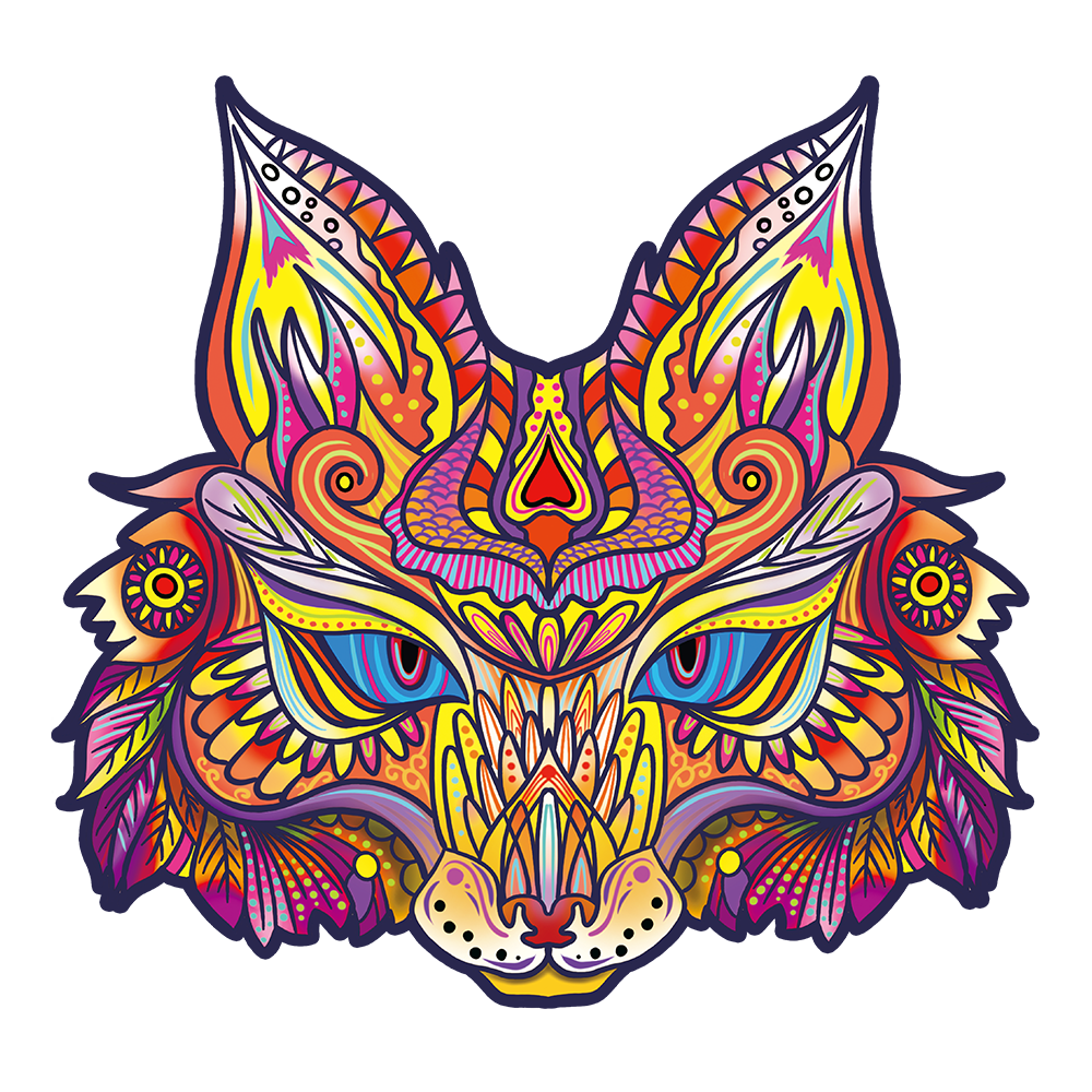 Fox Colourful Wooden Jigsaw Puzzle