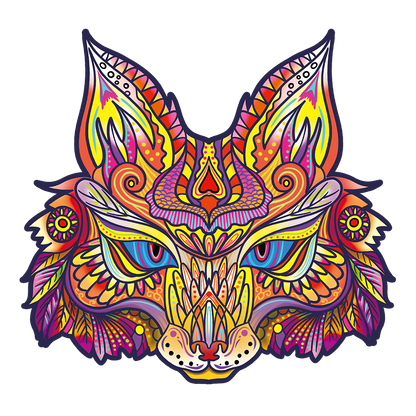 Fox Colourful Wooden Jigsaw Puzzle