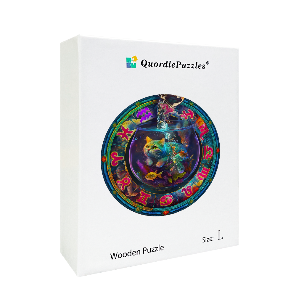 Cute colorful cats Wooden Jigsaw Puzzle