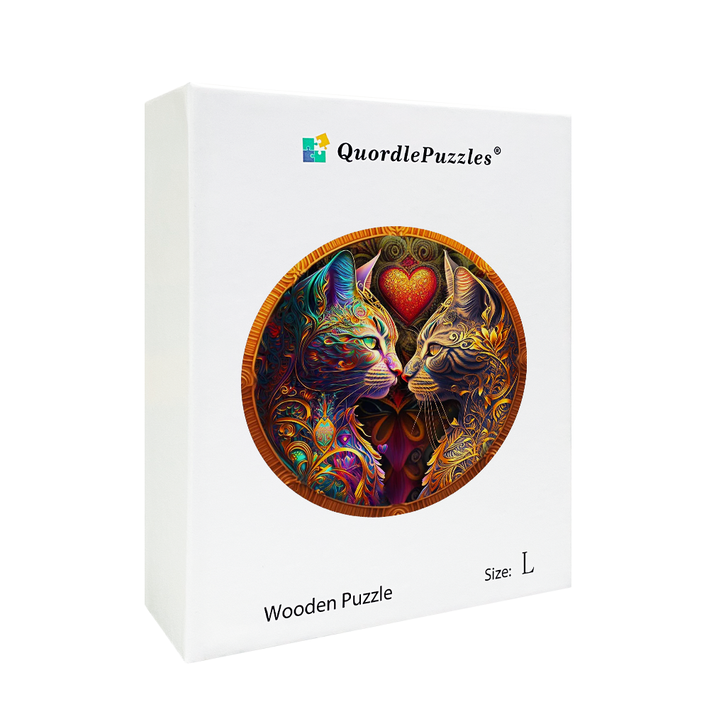 Pisces Cat Zodiac Wooden Jigsaw Puzzle