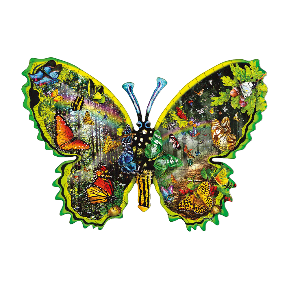 Butterfly Meadow Wooden Jigsaw Puzzle
