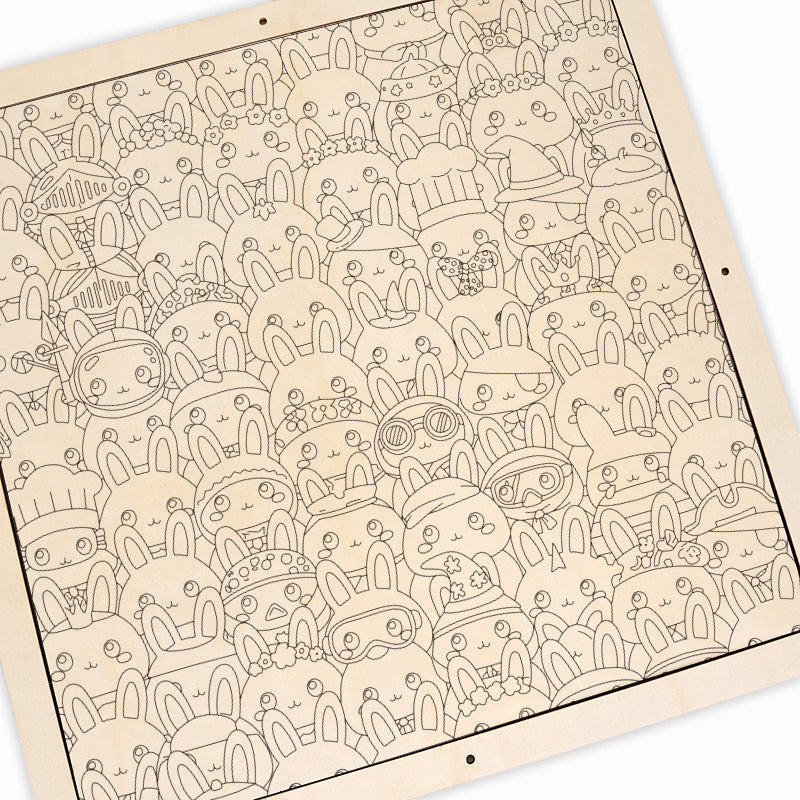 Bunny - Wooden Coloring Puzzle