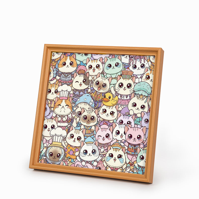 Cat - Wooden Coloring Puzzle