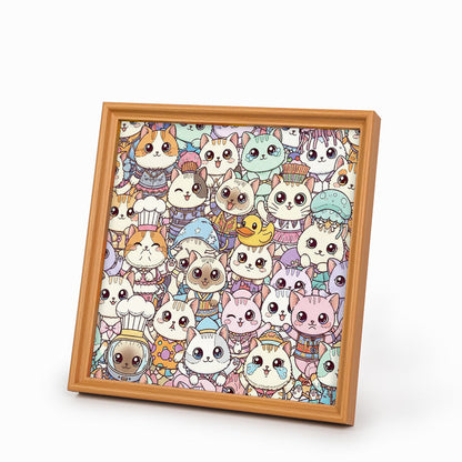 Cat - Wooden Coloring Puzzle