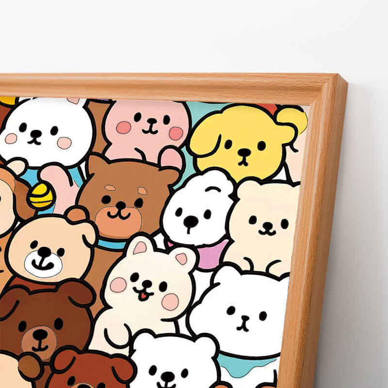 Forest Companions - Wooden Coloring Puzzle