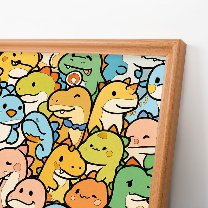 Little Dragon - Wooden Coloring Puzzle