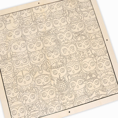 Owl - Wooden Coloring Puzzle