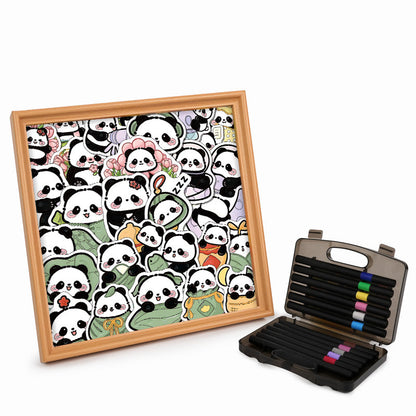 Panda II - Wooden Coloring Puzzle