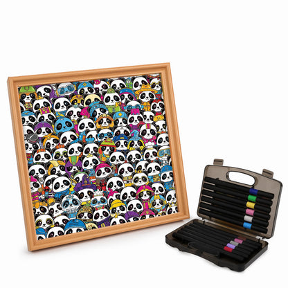 panda - Wooden Coloring Puzzle
