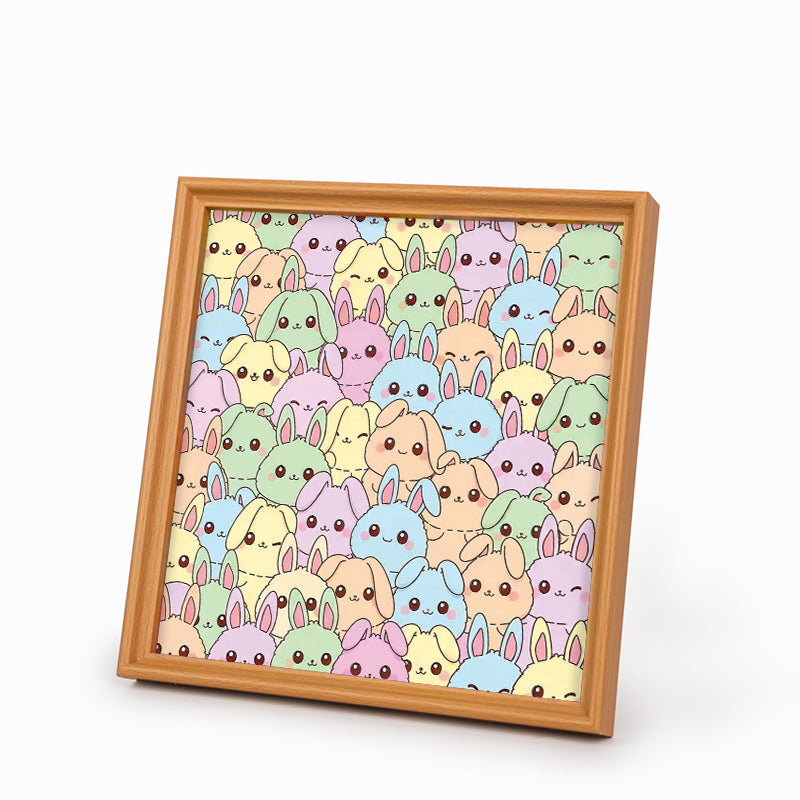 rabbit - Wooden Coloring Puzzle