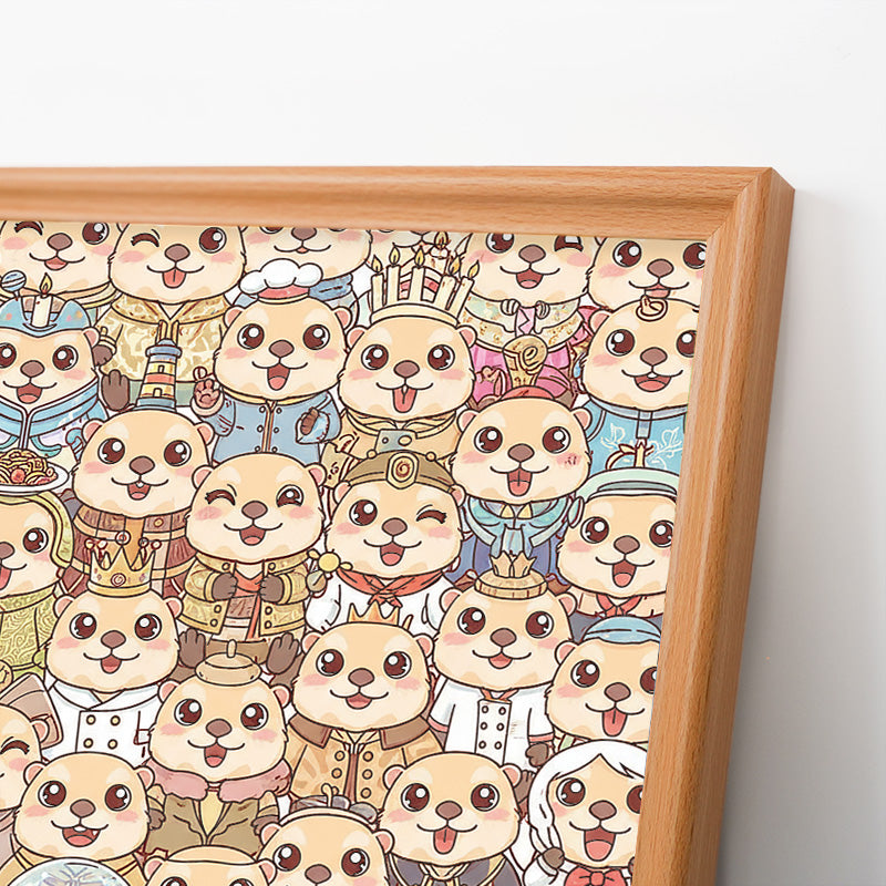 sloth - Wooden Coloring Puzzle