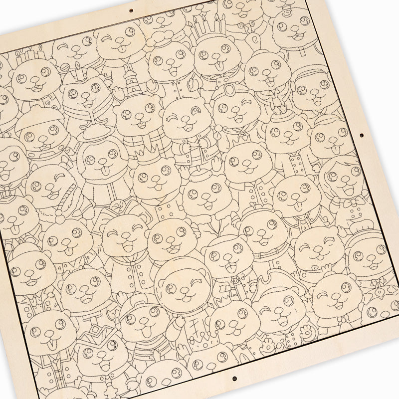 sloth - Wooden Coloring Puzzle