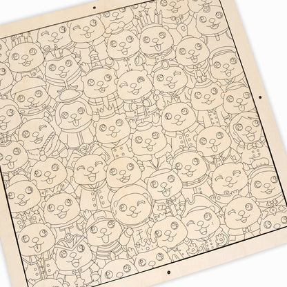 sloth - Wooden Coloring Puzzle