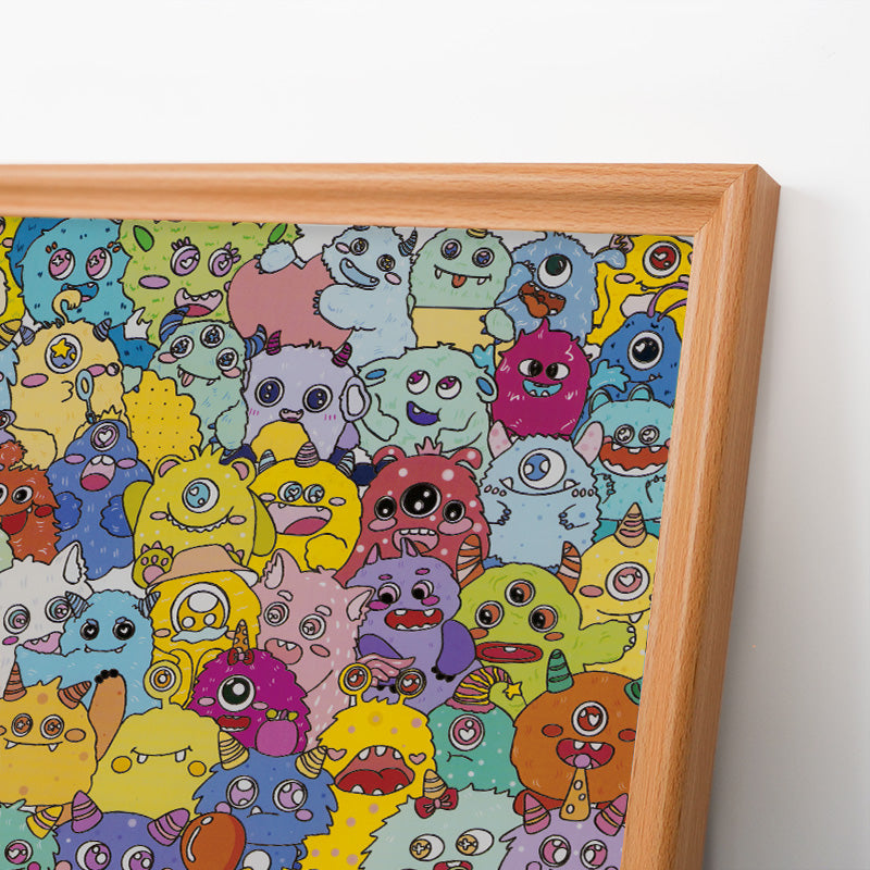 Little Dinos - Wooden Coloring Puzzle