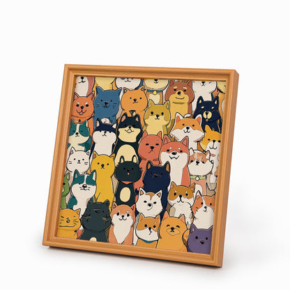 Little Monsters - Wooden Coloring Puzzle