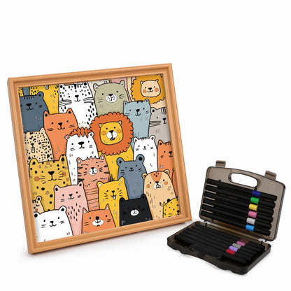 Shiba Inu - Wooden Coloring Puzzle