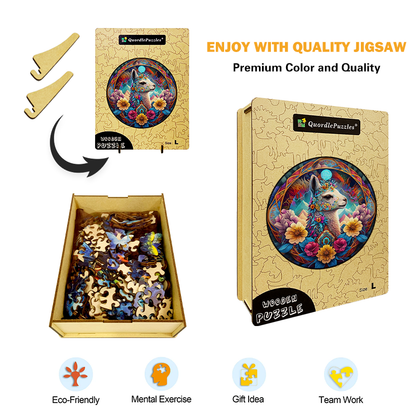 Mandala Lama Wooden Jigsaw Puzzle