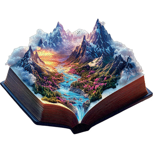 3D Majestic Mountains Wooden Jigsaw Puzzle
