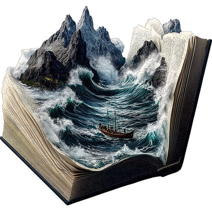 3D Oceanic Storm Wooden Jigsaw Puzzle