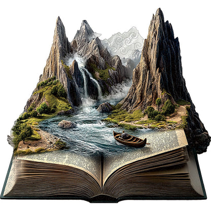 3D Mountain River Passage Wooden Jigsaw Puzzle