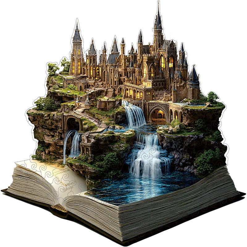3D Gothic Castle Wooden Jigsaw Puzzle