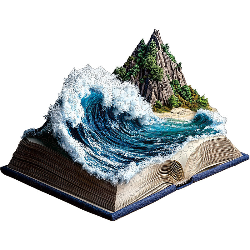 3D Ocean Wave Wooden Jigsaw Puzzle