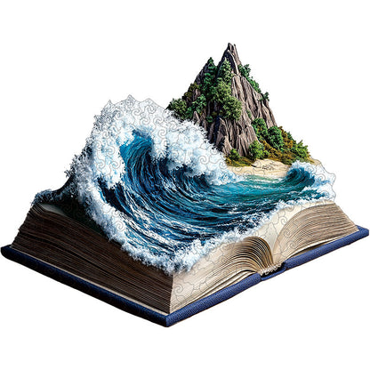 3D Ocean Wave Wooden Jigsaw Puzzle