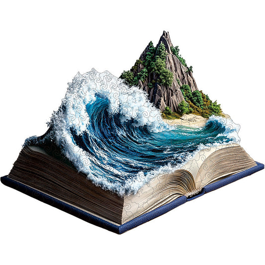 3D Ocean Wave Wooden Jigsaw Puzzle