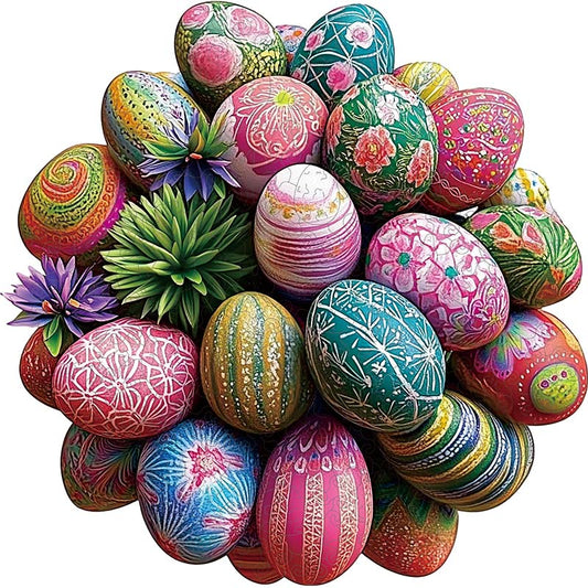 3D Easter Wreath Wooden Jigsaw Puzzle