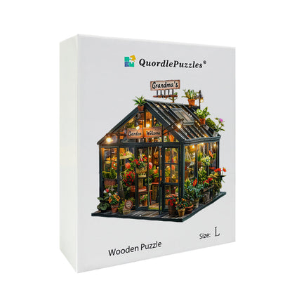 Grandma's Garden Greenhouse Wooden Jigsaw Puzzle