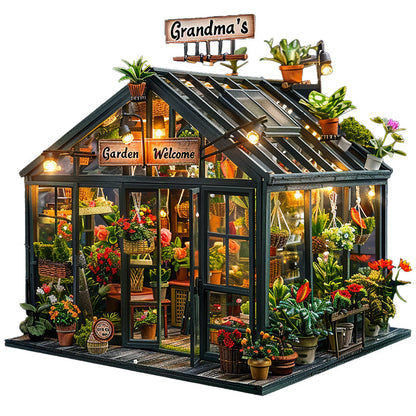 Grandma's Garden Greenhouse Wooden Jigsaw Puzzle