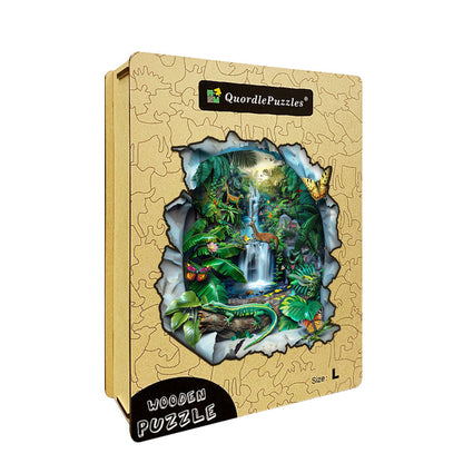 Tropical Rainforest Wonders Wooden Jigsaw Puzzle