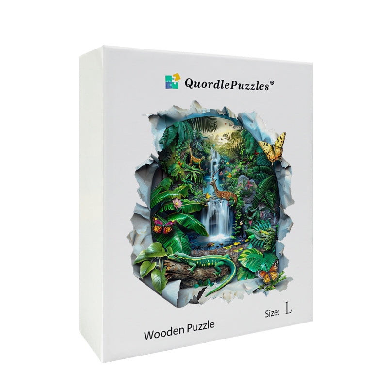 Tropical Rainforest Wonders Wooden Jigsaw Puzzle