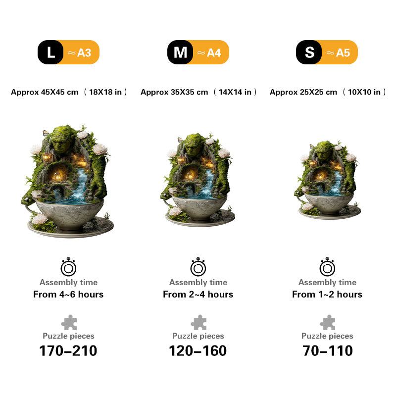 Giant Guardian of the Teacup Valley Wooden Jigsaw Puzzle