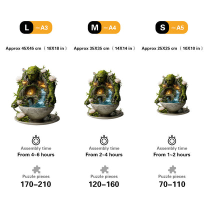 Giant Guardian of the Teacup Valley Wooden Jigsaw Puzzle