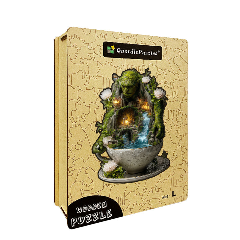 Giant Guardian of the Teacup Valley Wooden Jigsaw Puzzle
