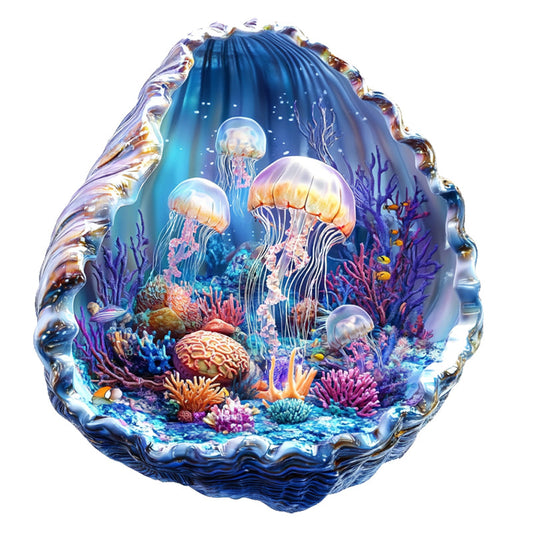Shell Underwater Fantasy Wooden Jigsaw Puzzle