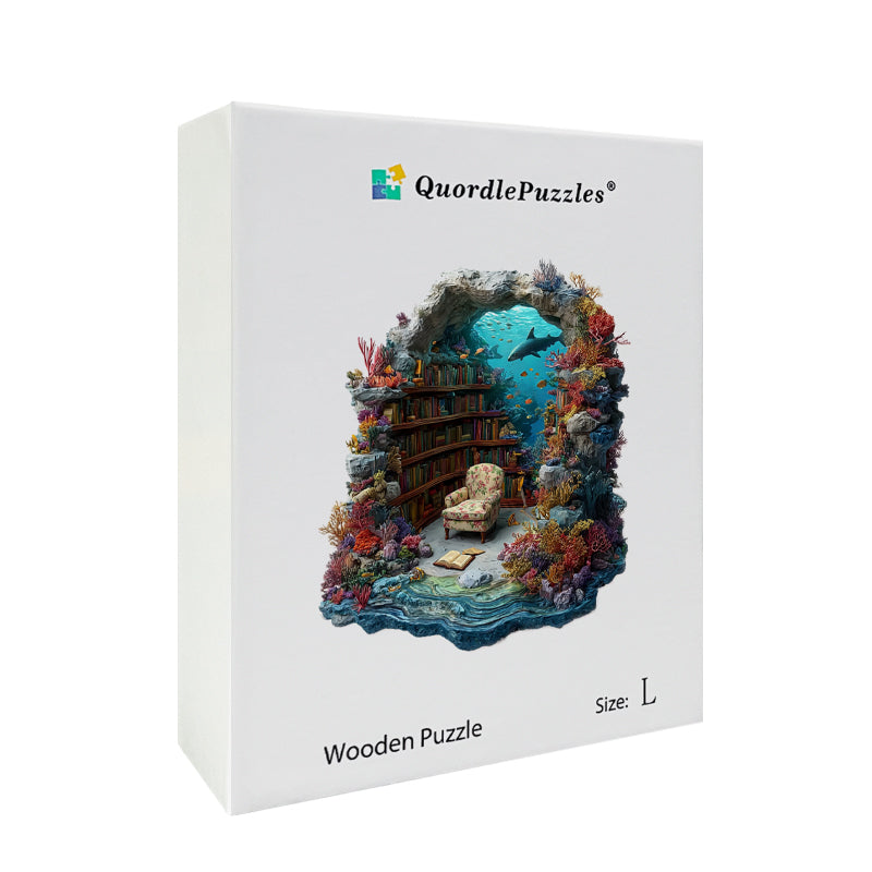 Underwater Library Wooden Jigsaw Puzzle