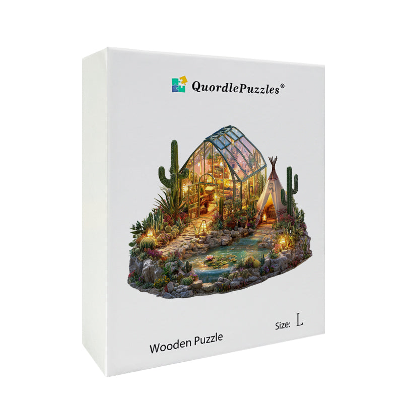 Oasis Greenhouse Wooden Jigsaw Puzzle