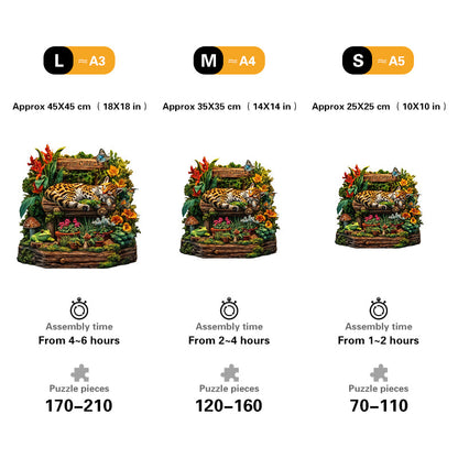 Jaguar Garden Wooden Jigsaw Puzzle