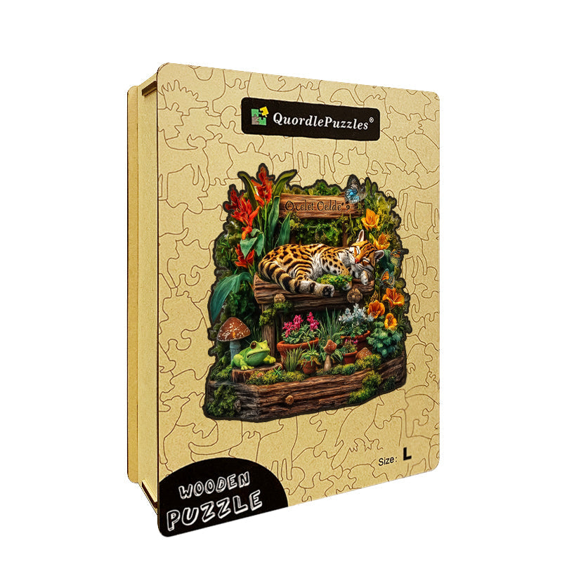 Jaguar Garden Wooden Jigsaw Puzzle