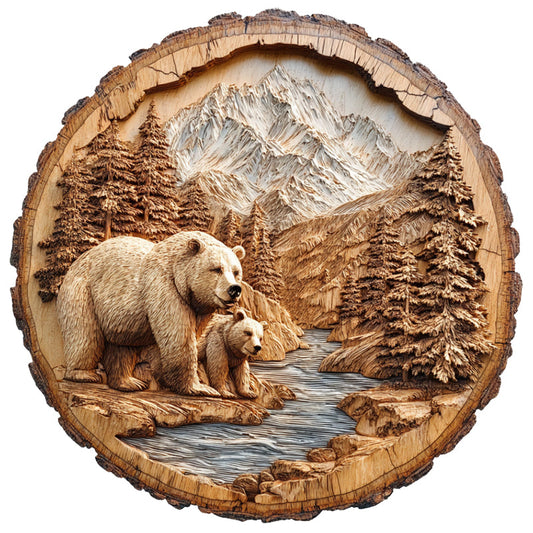 Forest Bear Wooden Jigsaw Puzzle