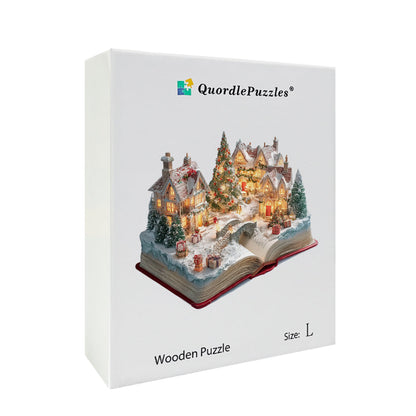 Christmas Pop-up Book Wooden Jigsaw Puzzle