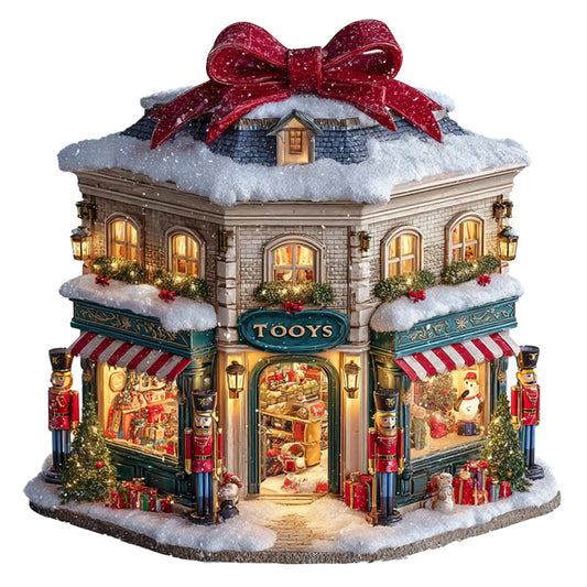 Christmas Shop Wooden Jigsaw Puzzle