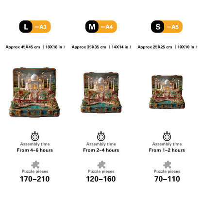 Suitcase – Taj Mahal Wooden Jigsaw Puzzle