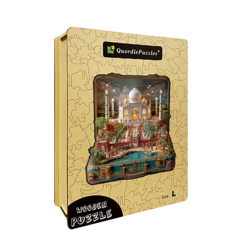 Suitcase – Taj Mahal Wooden Jigsaw Puzzle